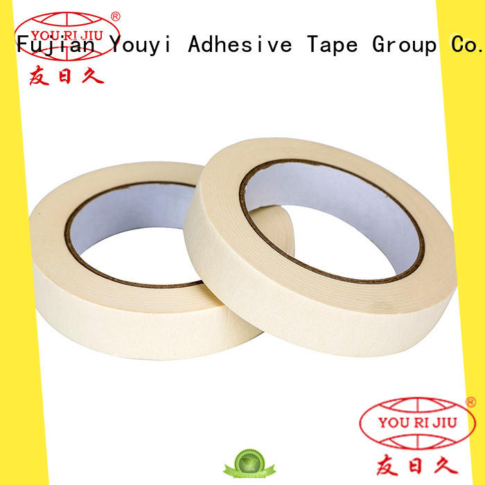 Yourijiu high adhesion paper masking tape easy to use for woodwork