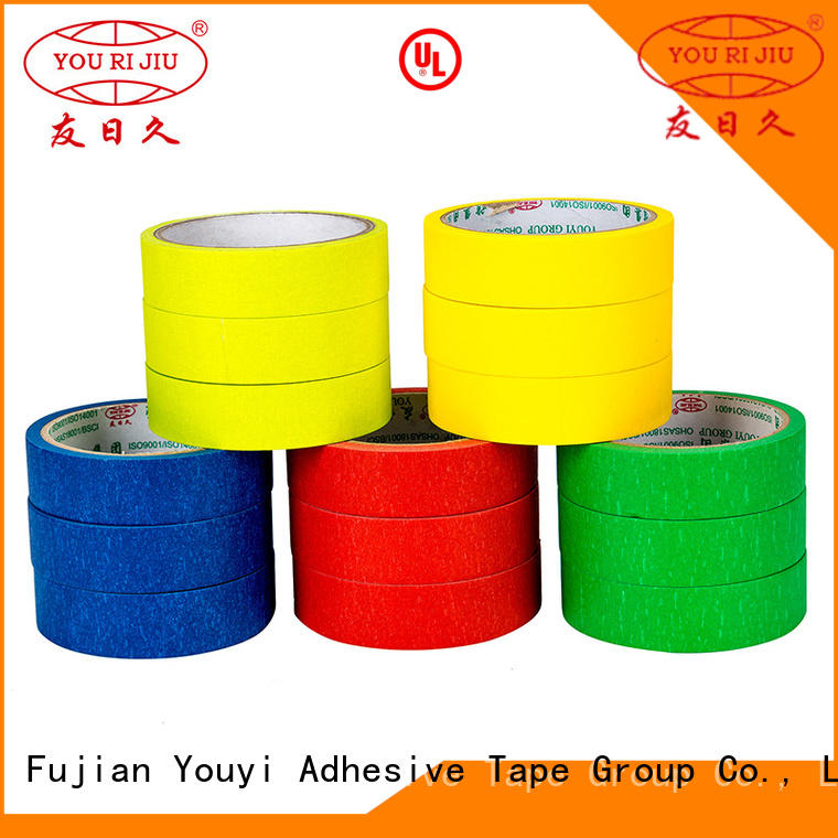 Yourijiu good chemical resistance adhesive masking tape easy to use for home decoration