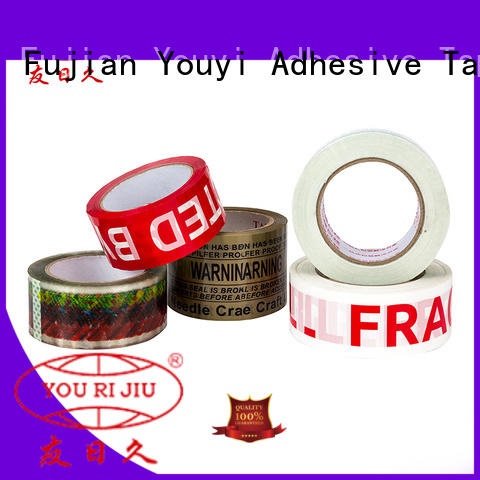 Yourijiu transparent bopp printed tape supplier for strapping