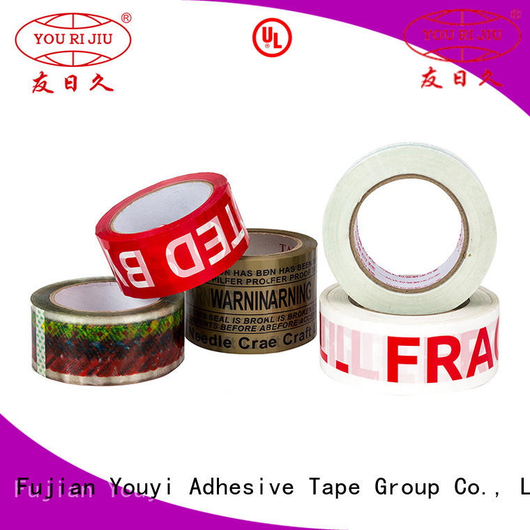 Yourijiu odorless bopp stationery tape high efficiency for strapping