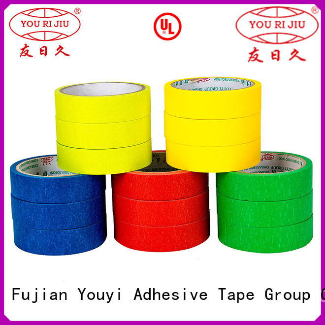 Yourijiu good chemical resistance masking tape price wholesale for light duty packaging