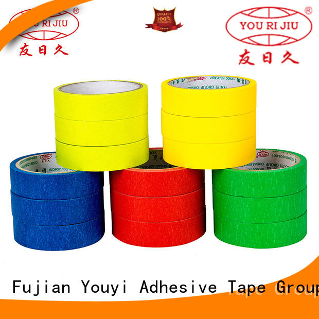 Yourijiu high adhesion masking tape price directly sale for home decoration