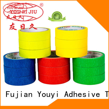 Yourijiu good chemical resistance paper masking tape easy to use for light duty packaging