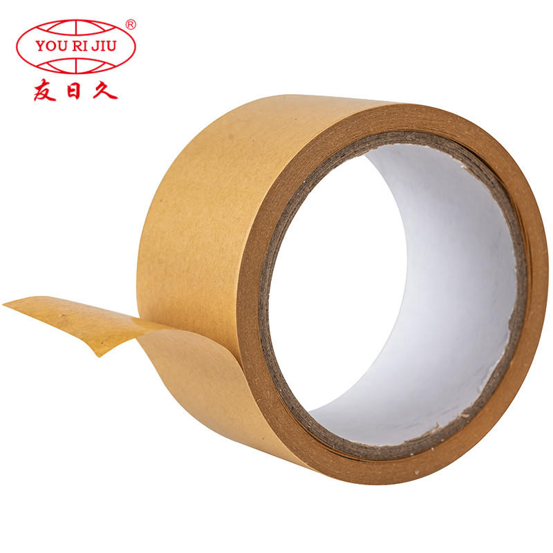 Easy-Tear Brown Kraft Paper Packaging Tape Adhesive Natural Rubber Carton Sealing