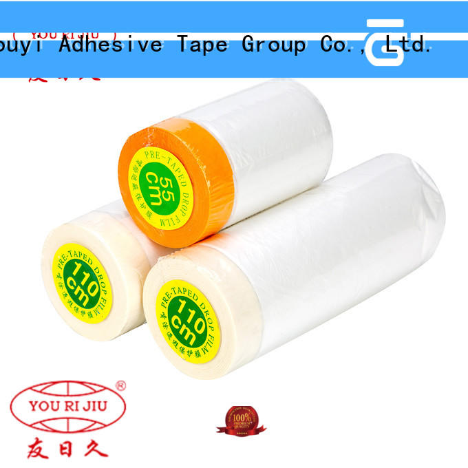 long lasting Pre-taped masking Film factory for painting
