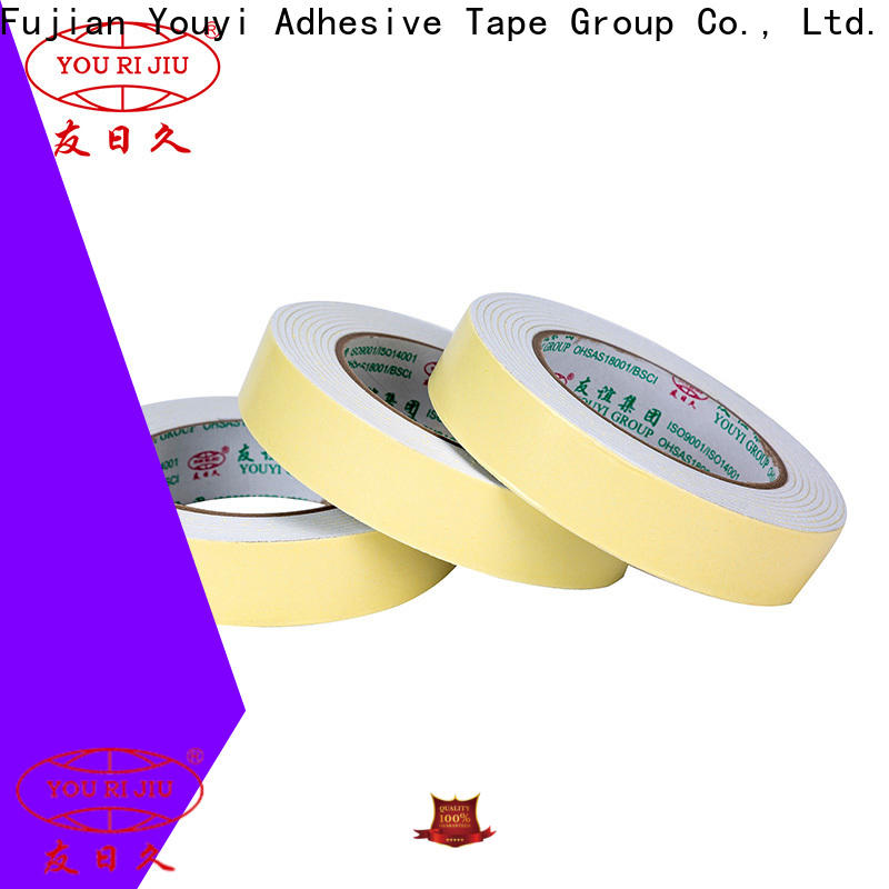 Yourijiu aging resistance double sided foam tape manufacturer for office