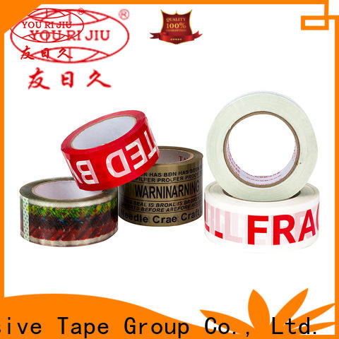 Yourijiu non-toxic bopp adhesive tape anti-piercing for carton sealing